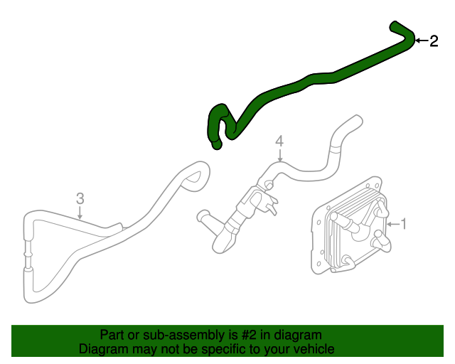 New Genuine Nissan Hose-Oil Cooler,Auto Transmission 216314BA0A OEM