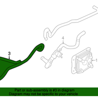New Genuine Nissan Hose - Auto Transmission Oil Cooler 216324BA1B OEM