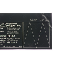 New Genuine Mercedes-Benz Label 2218173920 OEM