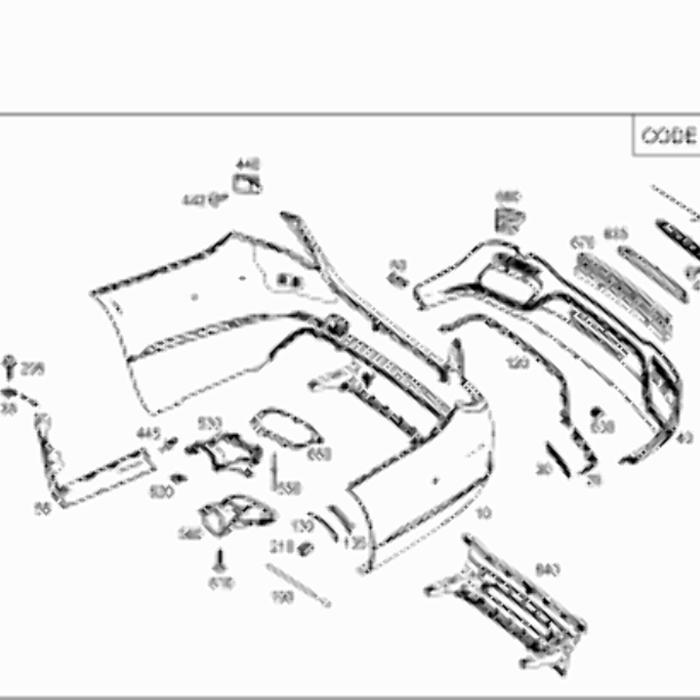New Genuine Mercedes-Benz Rear Bumper Bracket Left (18-20) OE 2228856001