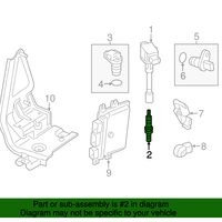 Pack of 10 New Genuine Nissan Plug-Spark OE 22401JD01B