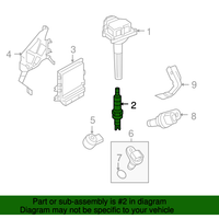 Pack of 10 New Genuine Nissan Engine Spark Plug (2008-2020) OE 22401JK01D