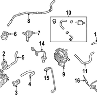 Genuine Nissan OE Heated Oxygen Sensor, Rear 22693-6UA0A