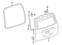 New Genuine GM Tailgate Trunk Strut Lift Support Left OE 22792139
