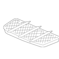 New Genuine Mercedes-Benz Front Bumper Grille Right (1994-2012) OE 2308851553