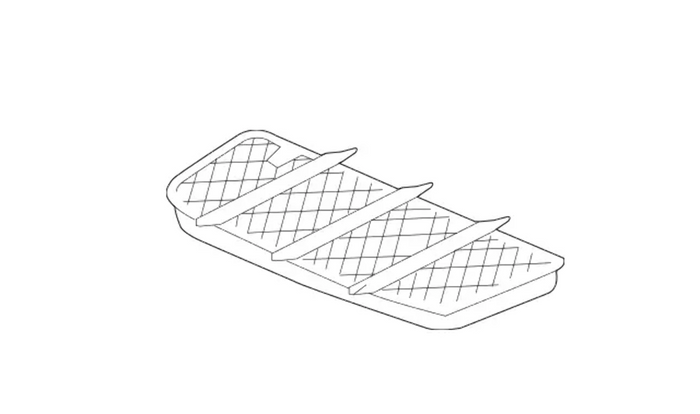 New Genuine Mercedes-Benz Front Bumper Grille Right (1994-2012) OE 2308851553