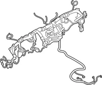 Genuine Nissan Frontier King Cab Main Wiring Harness (2022-2024) OE 240109BU8B