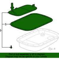 New Genuine BMW Gasket Oil Pan (2004-2015) OE 24117571235