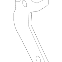 New Genuine Nissan Bracket-Harness Clip 24239JA11B / 24239-JA11B OEM