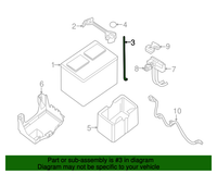 Genuine Nissan Rod-Battery Fix OEM 244258990B