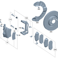 Genuine Mercedes-Benz Front Brake Disk  Rotor Left (2021-2023) OE 247421191207
