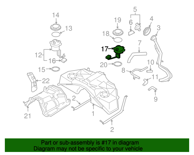 Genuine Nissan Sender Unit - Fuel Gauge OEM 250601EA0B