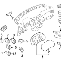 New Genuine Nissan Rogue Ignition Switch Start Button (2014-2020) OE 251504BJ0C