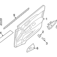 New Genuine Nissan Switch Assy-Power Window,Assist 254111KA5A / 25411-1KA5A OEM