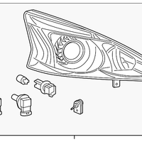 Genuine Nissan Altima Headlight Lamp Assembly Right (2013-2016) OE 260103TA9A