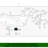 Genuine Nissan Rh Bracket Assy-Head Lamp OEM 260421AA0A