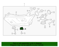 Genuine Nissan Rh Bracket Assy-Head Lamp OEM 260421AA0A