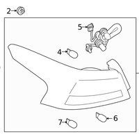 New Genuine Nissan / Infiniti Bulb 2626189949 OEM