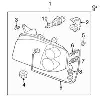 New Genuine Nissan Frontier Headlight Lamp Clip (01-04) OE 263984Z000