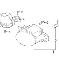 New Genuine Nissan Rogue Fog Light Lamp Bracket Left (2017-2019) OE 269156MA0A