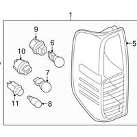 Genuine Nissan Rear Taillight Lamp Bracket Left / Right (1998-2021) 269513S500