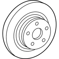 New Genuine Mercedes-Benz Brake Disc Unvented 000423101207 OEM