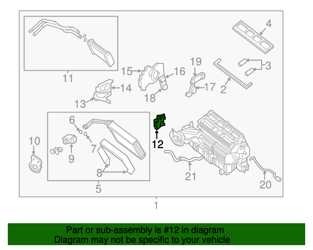 New Genuine Nissan Actuator Assy Air Mix 277421LA0A / 27742-1LA0A OEM