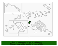 New Genuine Nissan Actuator Assy Air Mix 277421LA0A / 27742-1LA0A OEM