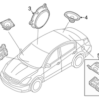 Genuine Nissan Rear Door Speaker Unit Left or Right (2013-2025) OE 281569NA0A