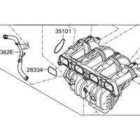New Genuine Hyundai Intake Manifold Assembly (2011-2015) OE 283102G800