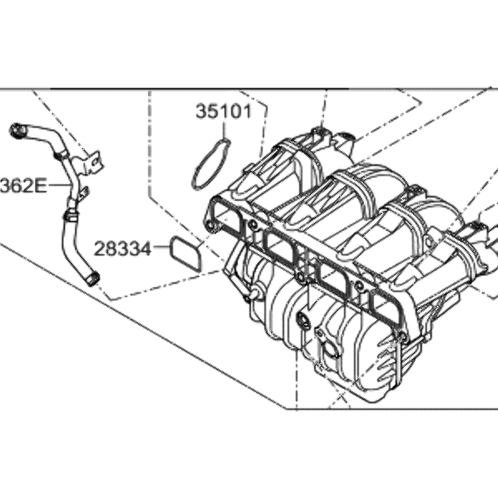 New Genuine Hyundai Intake Manifold Assembly (2011-2015) OE 283102G800