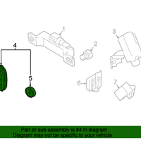 Genuine Nissan Switch Assy - Smart Keyless OEM 285E35AA1C