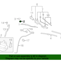 New Genuine Nissan Infiniti Windshield Wiper Arm Nut (2007-2015) OE 2888950J0A