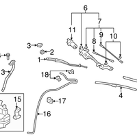 New Genuine Nissan Infiniti Windshield Wiper Arm Nut (2007-2015) OE 2888950J0A