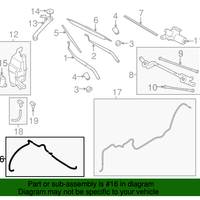 New Genuine Nissan Hose-Washer 289405HA0A / 28940-5HA0A OEM