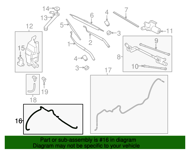 New Genuine Nissan Hose-Washer 289405HA0A / 28940-5HA0A OEM