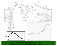 New Genuine Nissan Hose-Washer 289405HA0A / 28940-5HA0A OEM