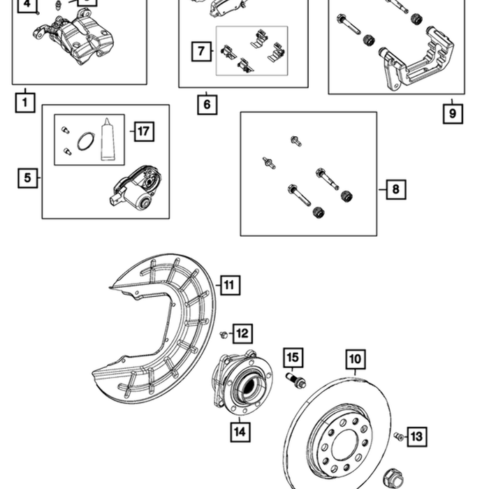 New Genuine Mopar Rotor Brake OE 2AMV9885AC