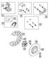 New Genuine Mopar Rotor Brake OE 2AMV9885AC