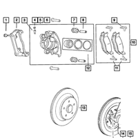 New Genuine Mopar Rotor Brake OE 2AMV9968AC