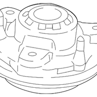 New Genuine BMW Front Strut Mount Support Bearing (2019-2025) OE 31306889272