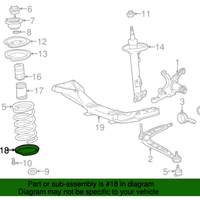 New Genuine BMW Spring Pad Lower (1992-2002) OE 31331090479