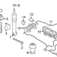 New Genuine BMW Auxiliary Shock Absorber (2012-2018) OE 31336789636
