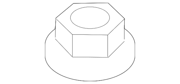 New Genuine BMW Self Locking Hex Nut (2000-2023) OE 32216769539