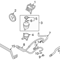 New Genuine BMW Return Pipe (2001-2006) OE 32412282354