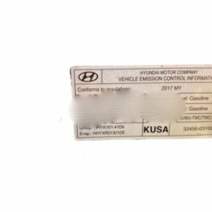 New Genuine Hyundai Emission Control Label (2016-2018) OE 3245003100