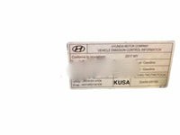 New Genuine Hyundai Emission Control Label (2016-2018) OE 3245003100