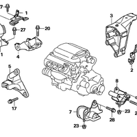 New Genuine Honda Pilot Engine Wiring Harness Stay H (2006-2008) OE 32748PVJA02
