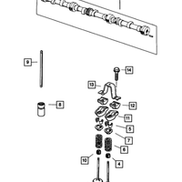 New Genuine Mopar Pushrod Valve 2001-2006 OE 33002986AB