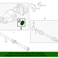 New Genuine BMW Shaft Seal With Lock Ring (2004-2021) OE 33107505603